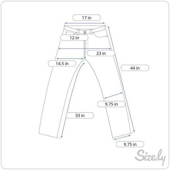 Vtg Lucky Brand 181 Dungaree Jeans Mens 34x33 Buttonfly Bootleg Distressed USA - Picture 3 of 11